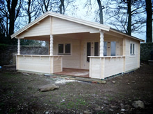 Bertsch Holzbau-600x400 Cabin with 3m Porch Pic 1